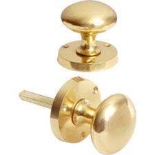 Mortice Door Knob Set Brass