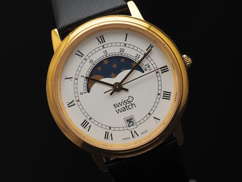 Vintage swiss watch moon - swiss,