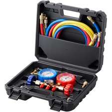 AC Manifold Gauge Set 3-Way Fit R134A R22 R12 R502 Refrigeration Charging