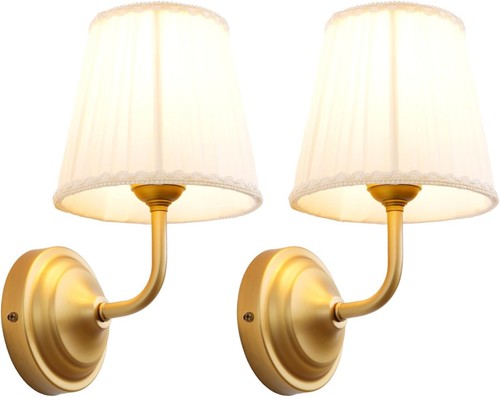 Pair vintage wall lights - of,