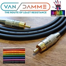 Van Damme Subwoofer Pro Grade Silver Plated OFC Cable Multi Colour 50cm-10m