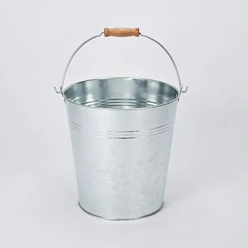Galvanised metal bucket handle - galvanised,