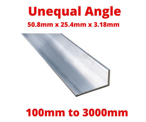 Aluminium unequal angle size - unequal,