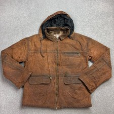Wax Jacket Womens Large Brown