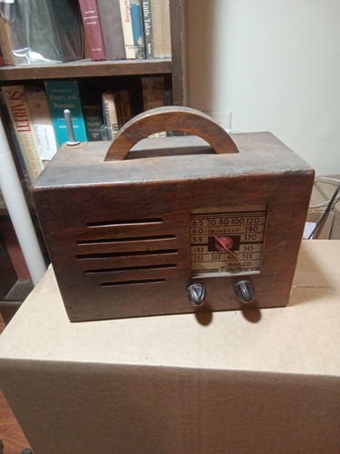 Homemade faux wooden philco - wooden,