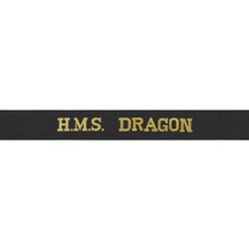 HMS Dragon Woven Royal Navy