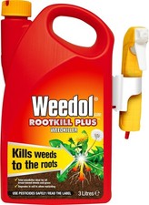 Rootkill Plus Weedkiller, Manual Spray, 3 Litre, Visible results within 24 hours