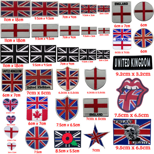 England flag embroidered - flag,