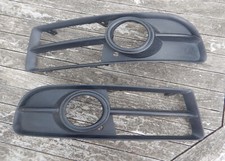 Genuine AUDI A4 B7 S-line FRONT BUMPER FOG LIGHT GRILLES Pair