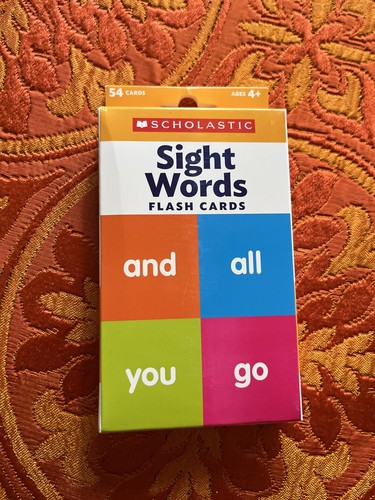 Scholastic flash cards sight - flash,
