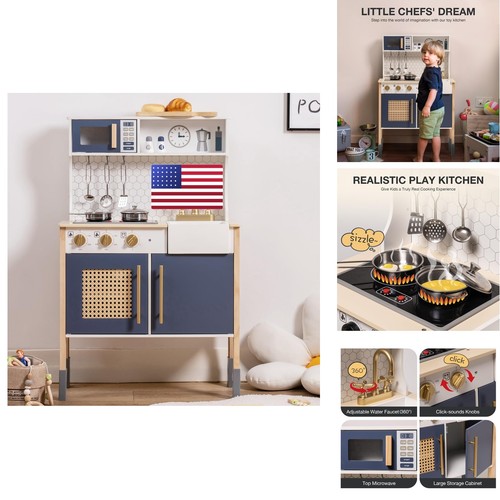 Robotime wooden play kitchen - play,