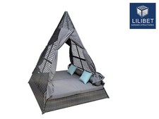 outdoor rattan garden daybed