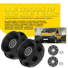 2x Front Suspension Top Strut Mounts & Bearings Kit For Vauxhall Vivaro Renault