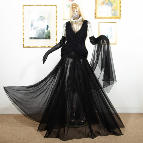 Vintage 1970s black evening - vintage,