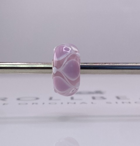 Trollbeads unique pink white - trollbeads,