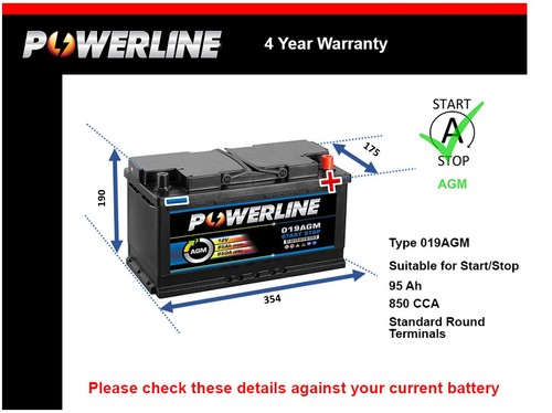 Agm car battery - battery, jaguar