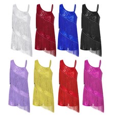 Girls Sequins Ballroom Tassel
