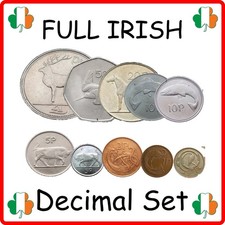 Ireland | Irish Decimal Coin Set | 10 Coins