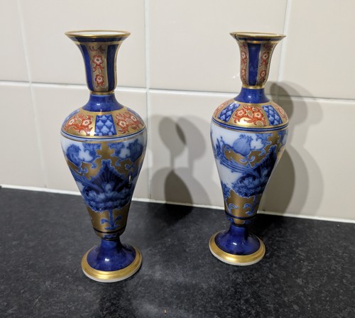 Pair english imari inspired - of, imari-inspired
