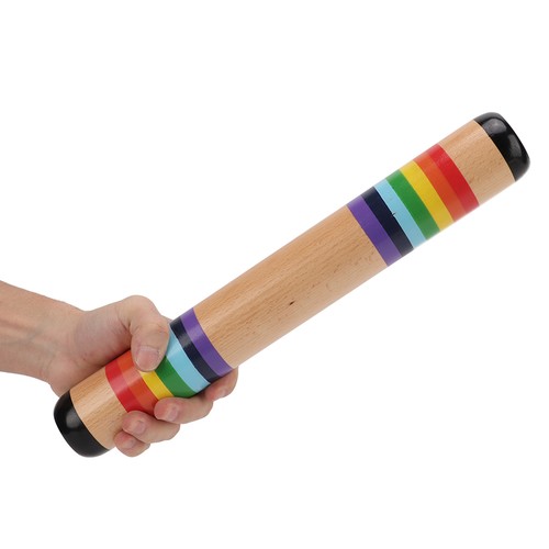 Wooden rain stick natural wood - wooden,