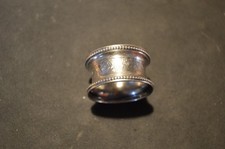 Solid silver napkin ring made