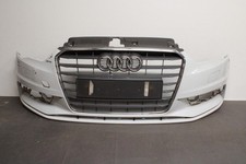 AUDI A3 SE SALOON 8V BUMPER IN WHITE 8V5807437 AND CENTRE GRILLE 2013 14 15 16