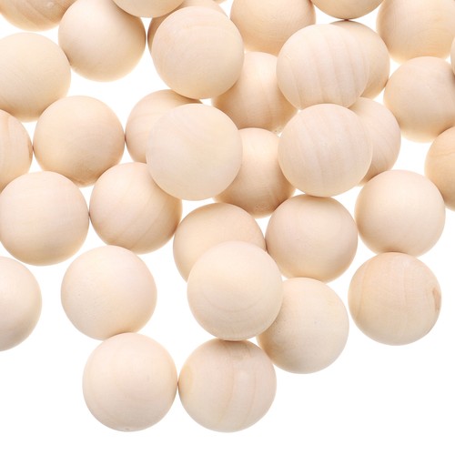 20pcs wooden round - wooden, balls