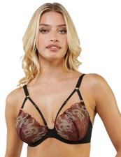 Playful Promises Dakota Balcony Bra PP3188R Sexy Semi Sheer Mesh Bras Lingerie