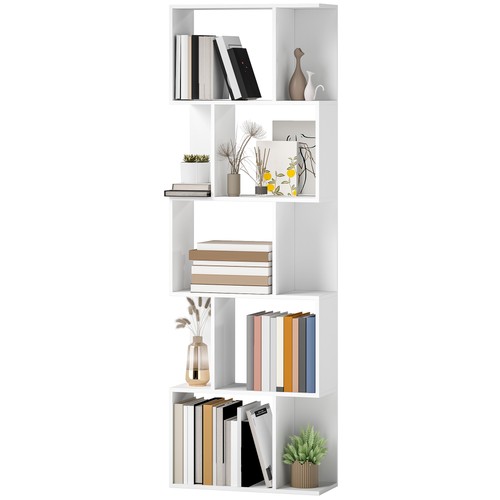 Homcom tier bookcase storage - 5-tier,