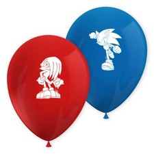 SONIC THE HEDGEHOG BALLOONS -  GENUINE - CHILDRENS KIDS VIDEO BIRTHDAY PARTY