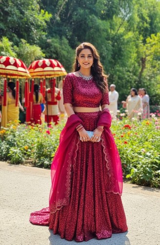 Sabyasachi style maroon - sabyasachi,