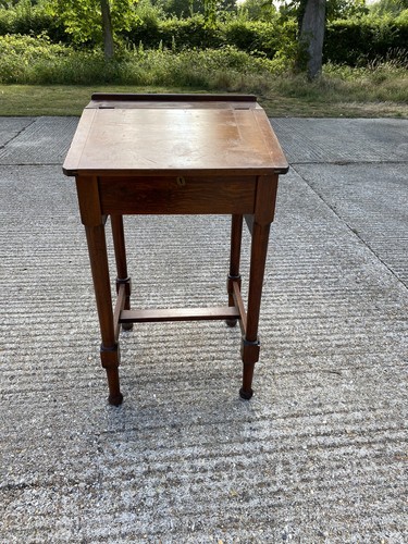 Antique pitch pine lectern - antique,