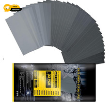 33 Pcs 11 Grade Abrasive Sanding Paper, Emery Cloth Sandpaper for car Bodywork