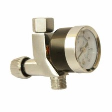 On Gun Air Pressure Regulator Gauge Spray Gun Air Tool 1/4" BSP