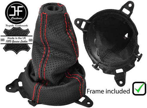 Red stitch perforated gear - perforated,