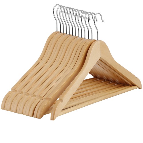Wooden coat hanger clothes - wooden,