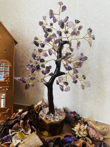 Amethyst crystal gem tree - amethyst,