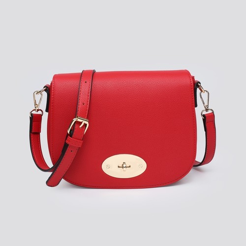 Faux leather saddle bag - saddle,