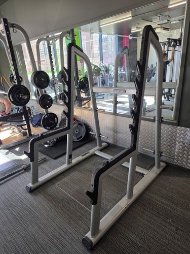 Precor squat rack commercial - squat,