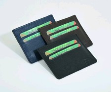 Leather Thin Wallet Money Clip