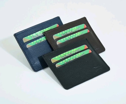 Leather thin wallet money - money, clip