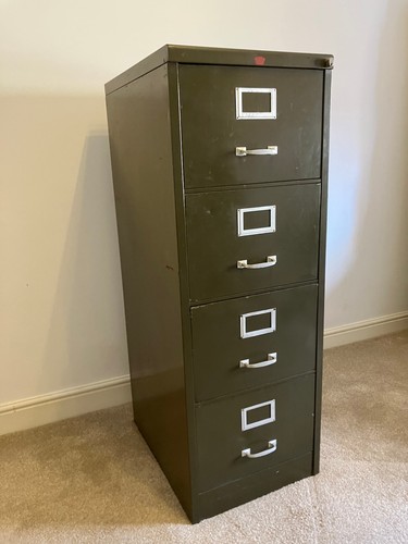 Vintage metal drawer filing - metal,