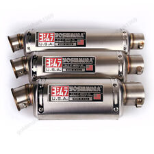 Slip-on 51mm 2" Universal Motorcycle Exhaust Tips Muffler Pipe Tail Escape Steel