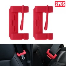 Red Car Seat Belt Buckle Clip