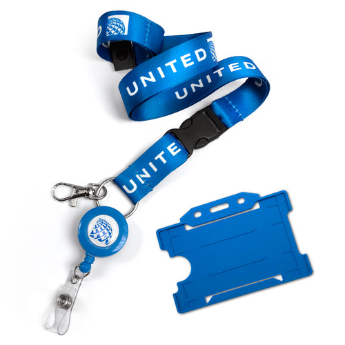 United airlines logo lanyard - airlines,