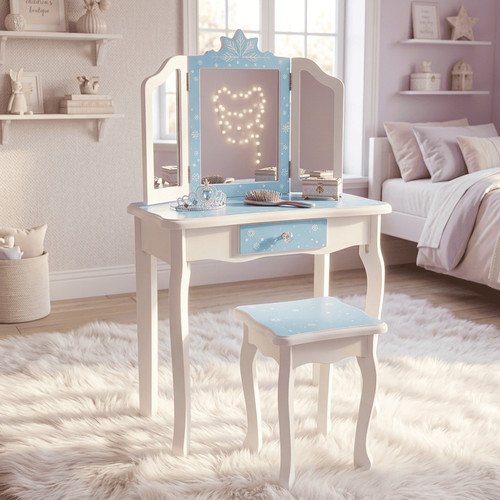 Kids vanity table set - kids, wooden