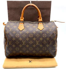Auth Louis Vuitton Monogram Speedy 30 M41526 Handbag W/Paperbag/Dustbag NS100627