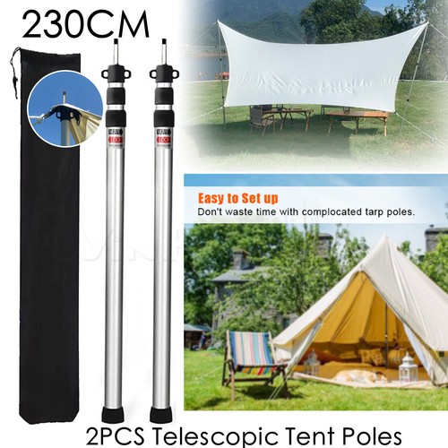 2pc tent poles - 2pc, telescopic