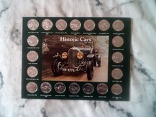 Vintage Shell “Historic Cars” 20-Coin Collection – Complete 1970s Original...