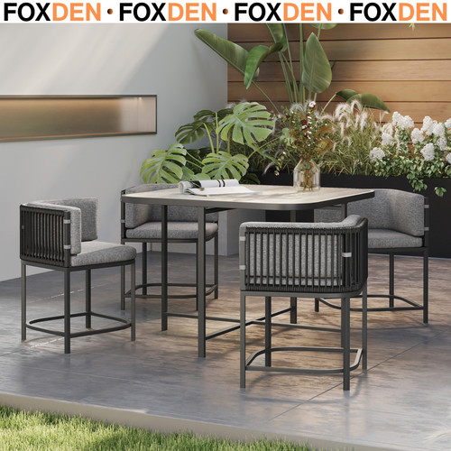 Modern seater rattan cube - 4-seater,